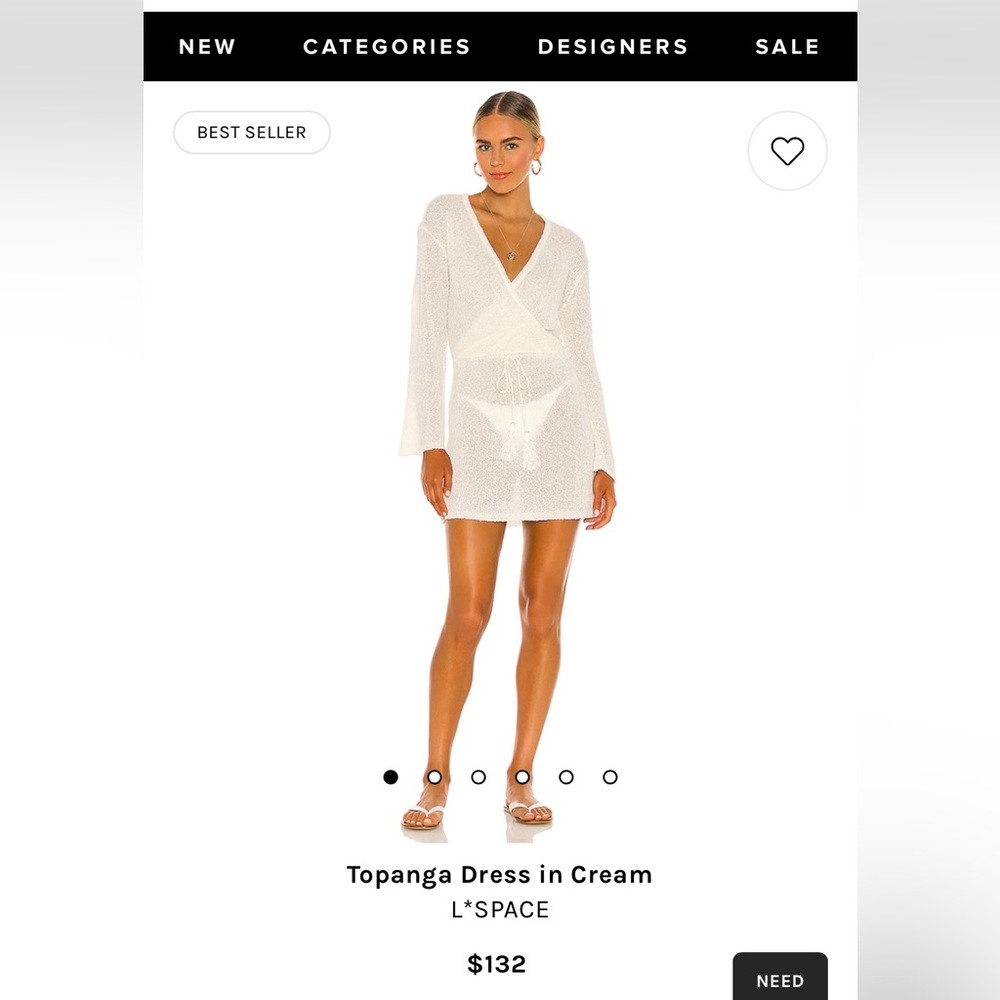 L Space Topanga Cover Up Dress Size Medium